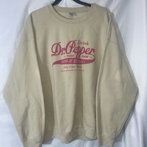 Dr Pepper Graphic Sweatshirt Gildan XL crew neck